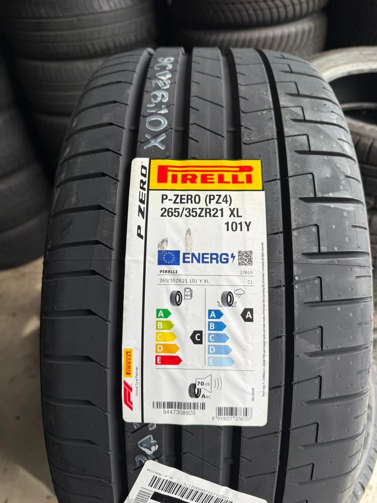4x 265/35/21 Pirelli (PZ4) P-ZERO 101Y, Auto-onderdelen, Banden en Velgen, Ophalen, 265 mm, Nieuw, 21 inch