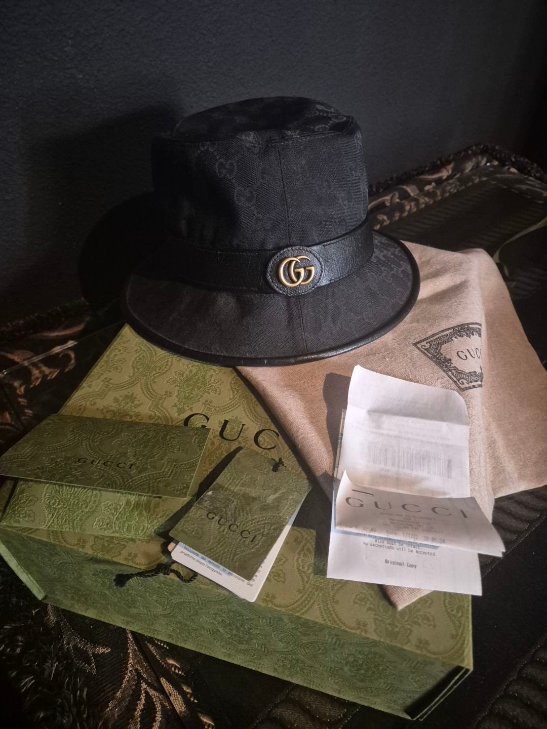 gucci bucket head black, Ophalen, Zo goed als nieuw