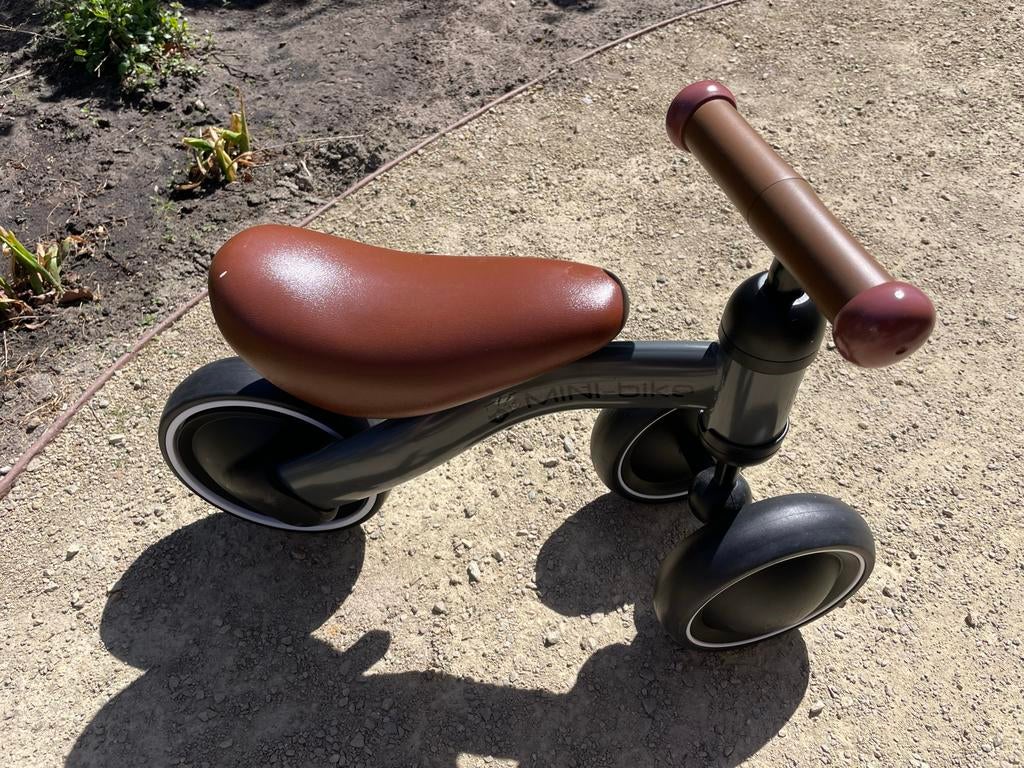 Mini loopfiets voor peuters - Grijs/Bruin, Ophalen, Zo goed als nieuw, Loopfiets