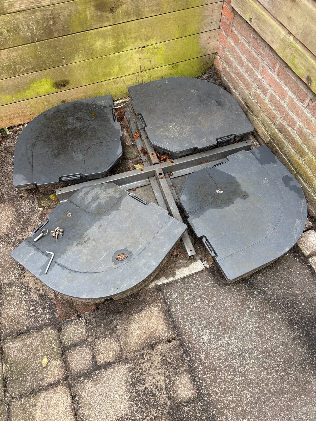 Parasolvoet - stevige basis voor uw parasol, Ophalen, Gebruikt, Parasolvoet