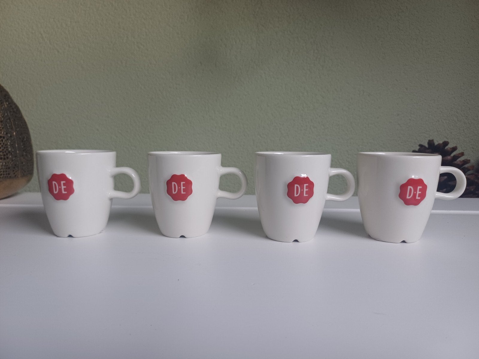4 nieuwe Douwe Egberts koffiekopjes, Overige merken, Nieuw, Ophalen of Verzenden, Overige stijlen