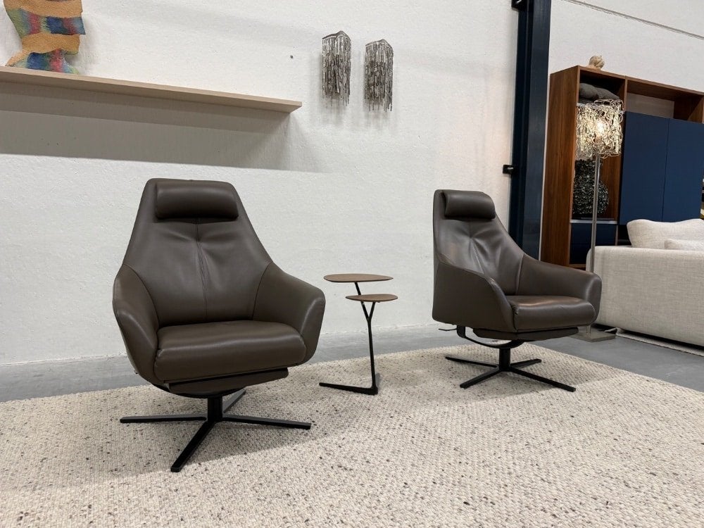 2 Als nieuw De Sede 277 Relaxfauteuil taupe design stoel, Huis en Inrichting, Fauteuils, FSM, De Sede, Ophalen of Verzenden, Zo goed als nieuw
