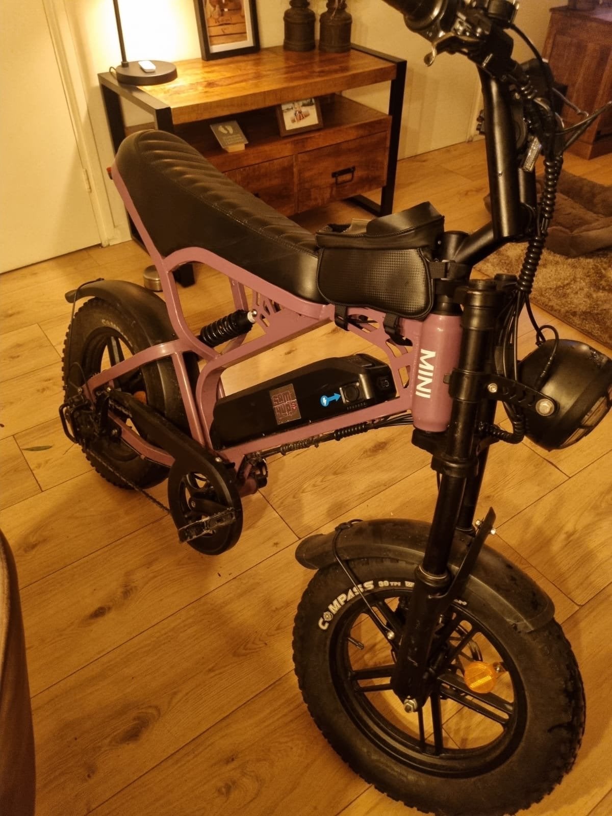 Fatbike Ouxie V20 Mini - Compacte en Stoere E-bike, Zo goed als nieuw, Minder dan 47 cm, 30 tot 50 km per accu, Ophalen