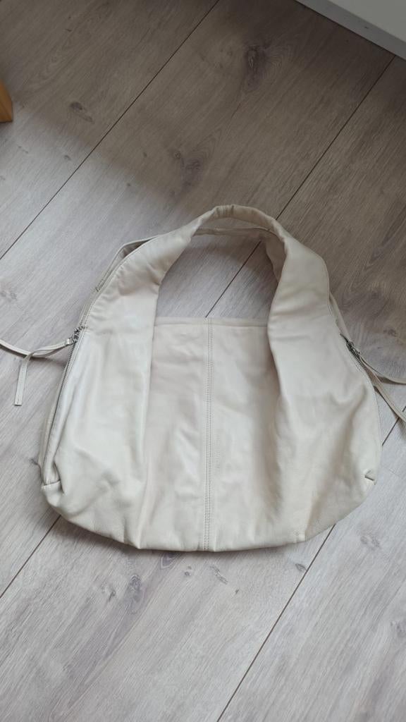 Liebeskind Berlin leren damestas, Ophalen of Verzenden, Zo goed als nieuw, Beige, Handtas