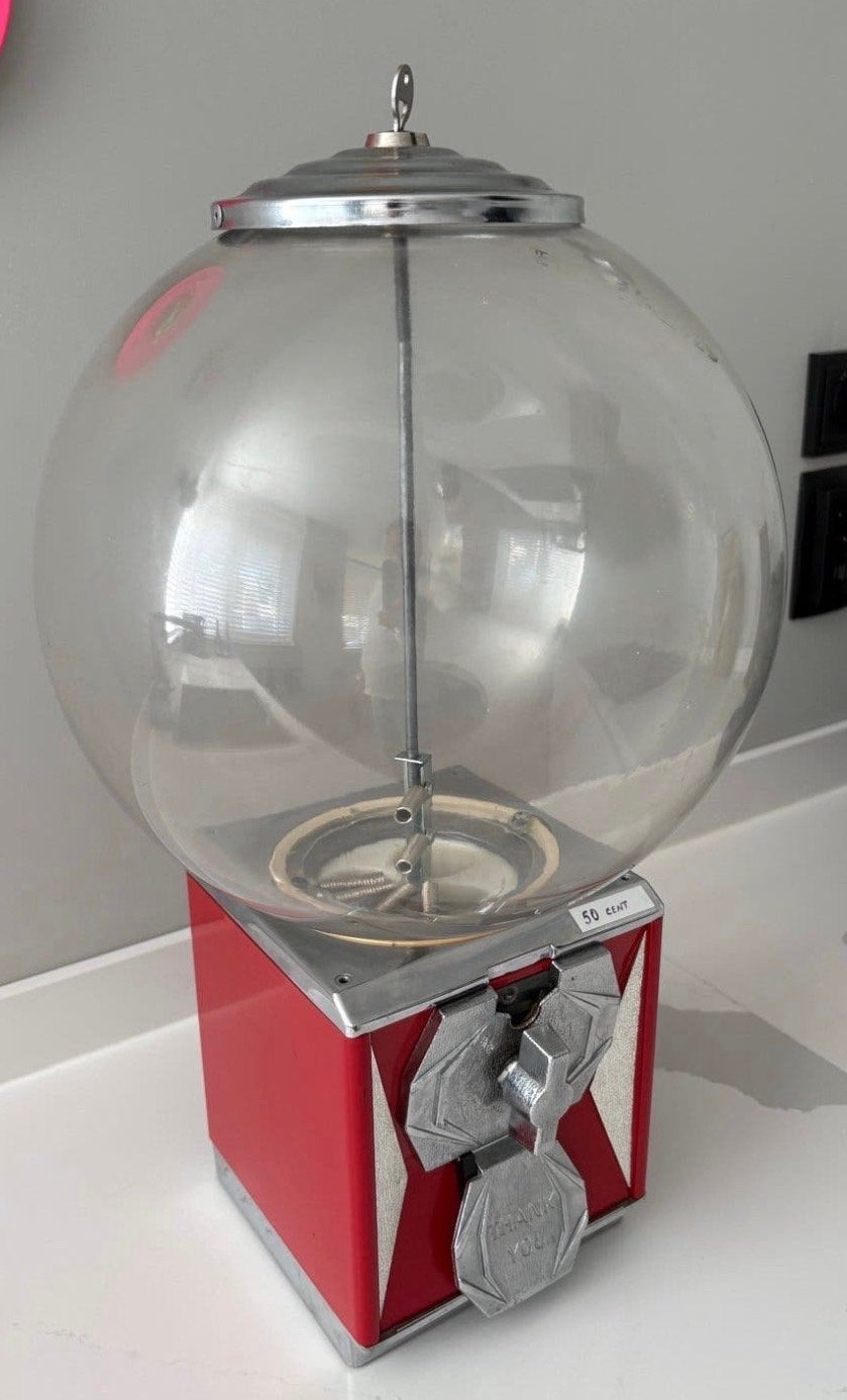 Northwestern Mega 60 Fat Head Kauwgomballenautomaat Rood, Verzamelen, Verzenden, Zo goed als nieuw