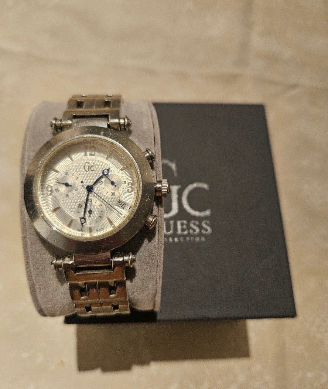 Guess Collection (Gc) GC7000 Chronograaf Herenhorloge, Staal, Gebruikt, Staal, Polshorloge