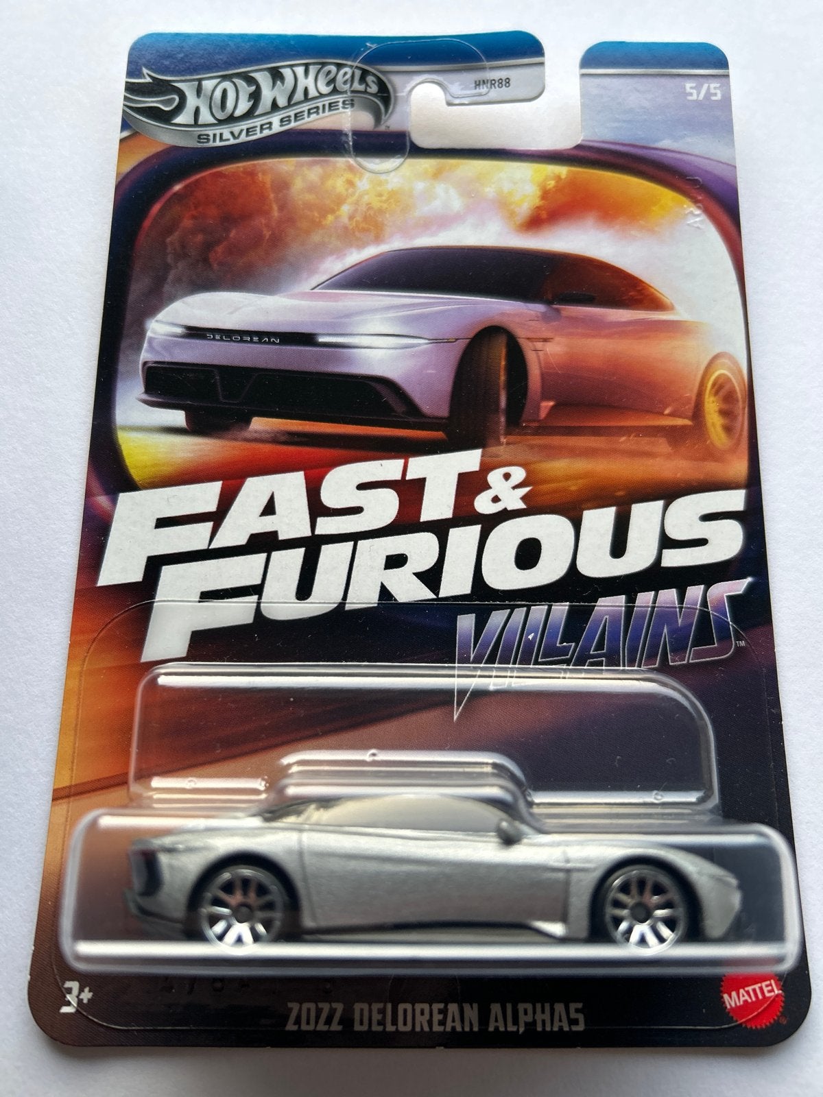 Hot Wheels Fast & Furious 2022 DeLorean Alpha5, Ophalen of Verzenden, Nieuw