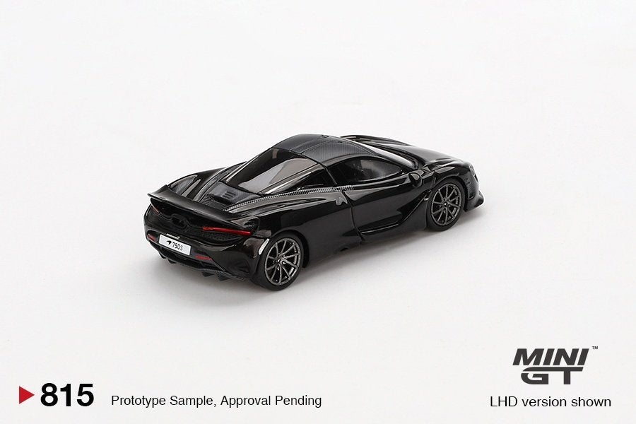 Mini GT 1:64 McLaren 750S 2024, grijs (Saros grey) LHD, -, Nieuw, Ophalen of Verzenden, -