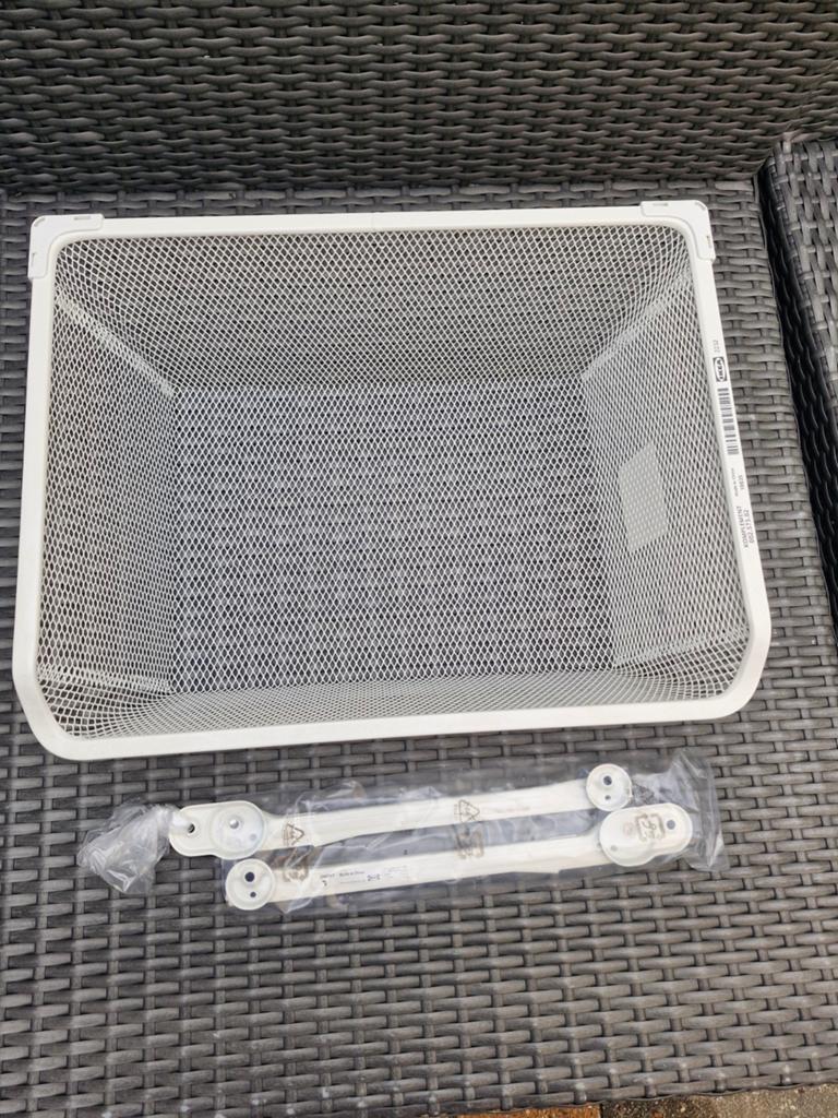Komplement fijndraadmand wit 50x35, Minder dan 50 cm, Ophalen of Verzenden, Zo goed als nieuw, Minder dan 100 cm