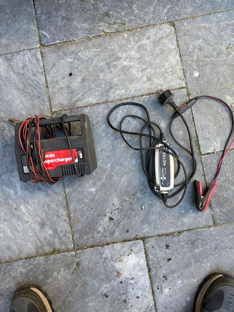 Druppellader en acculader (Lucas Supercharger, CTEK), Ophalen of Verzenden, Gebruikt, Universele onderdelen