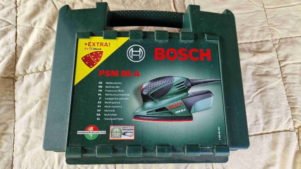 Bosch PSM 80a multischuurmachine, Ophalen, Gebruikt, Minder dan 600 watt, Vlakschuurmachine