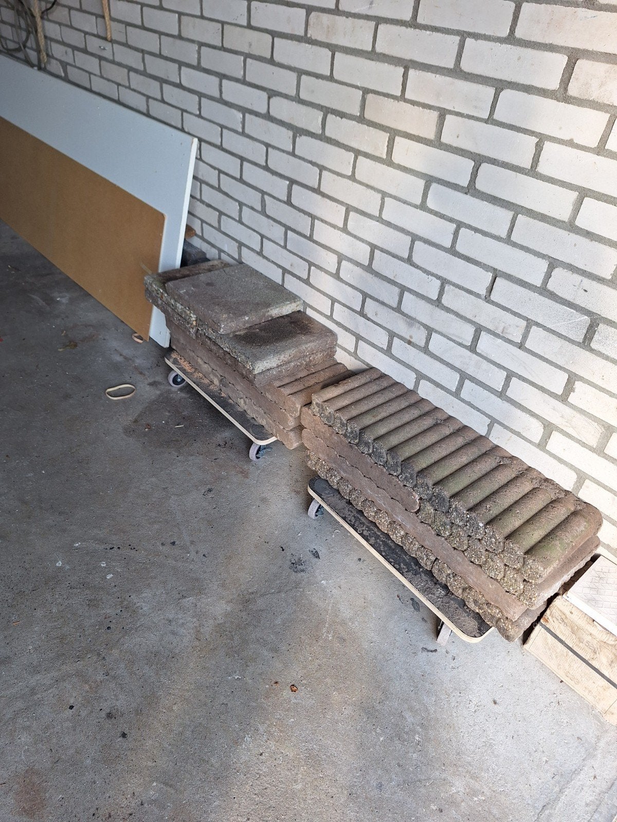 Gebruikte terrastegels en opsluitbanden, Ophalen, Gebruikt, Overige typen, Minder dan 5 m²