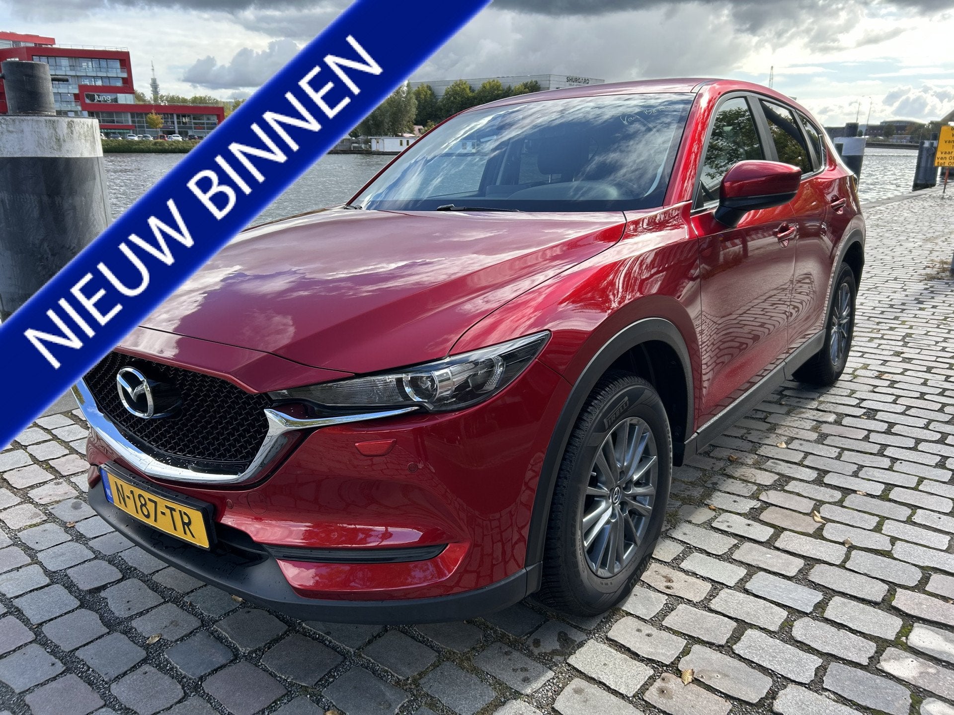 Mazda CX-5 2.0 SkyActiv-G 165 Skylease+ nieuwstaat. airco/ec, Auto's, Voorwielaandrijving, Stof, 4 cilinders, 715 kg