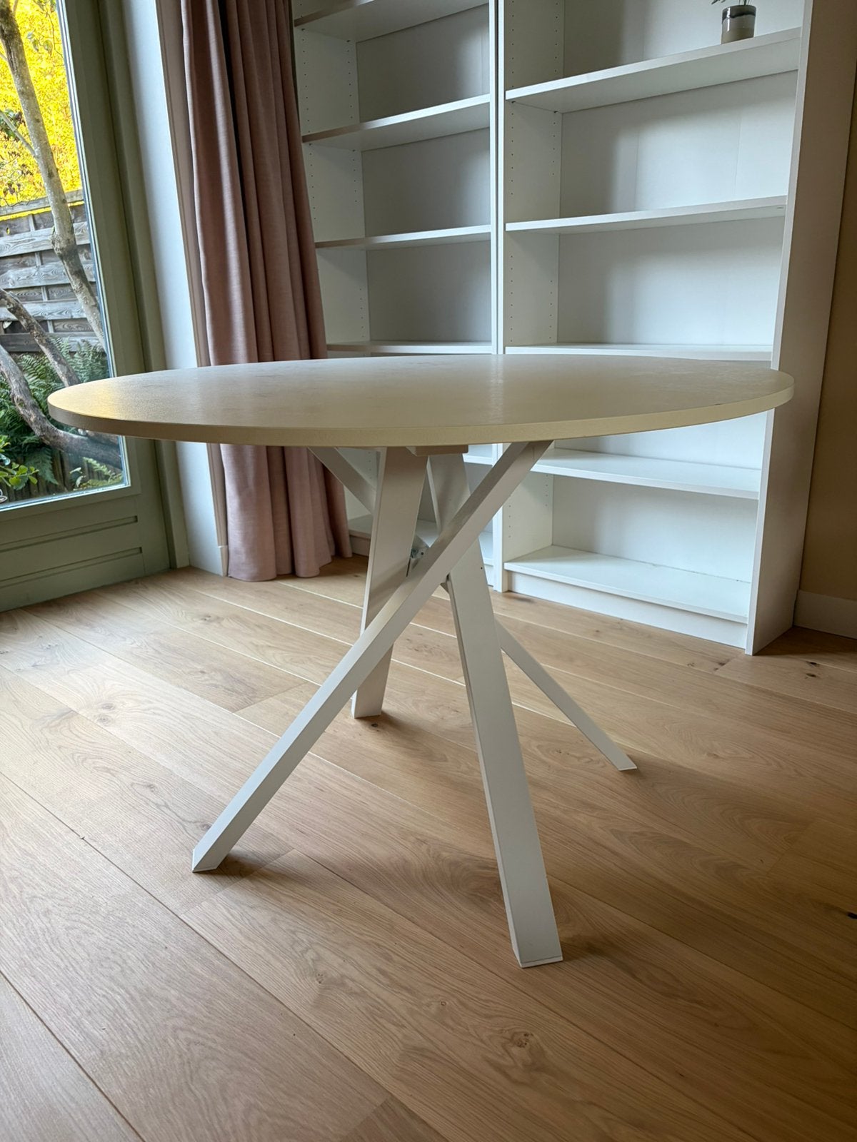 Ronde tafel IKEA 105 cm, Ophalen, Gebruikt, Rond, Vier personen