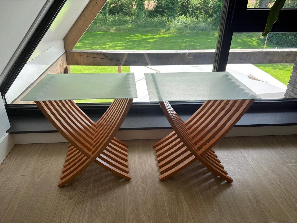Bijzettafeltjes  Ekeberg van IKEA, Minder dan 55 cm, Gebruikt, Rechthoekig, Hout