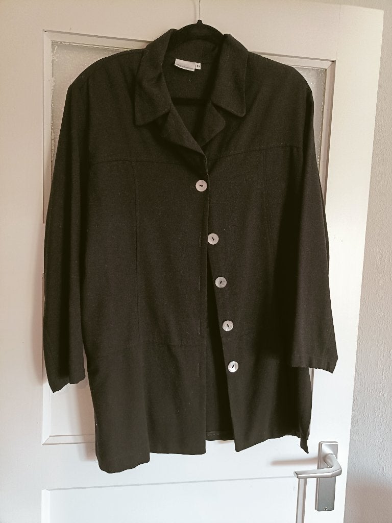 blazer jas dames zwart maat 46, Zwart, Maat 46/48 (XL) of groter, Ophalen of Verzenden, Zo goed als nieuw