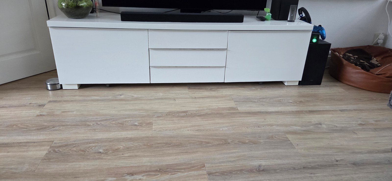 Modern TV-meubel 180cm met 2 lades en 3 klepruimtes, Ophalen