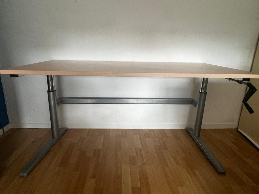 Bureautafel 160x80 cm, Ophalen, In hoogte verstelbaar, Gebruikt, Computerbureau