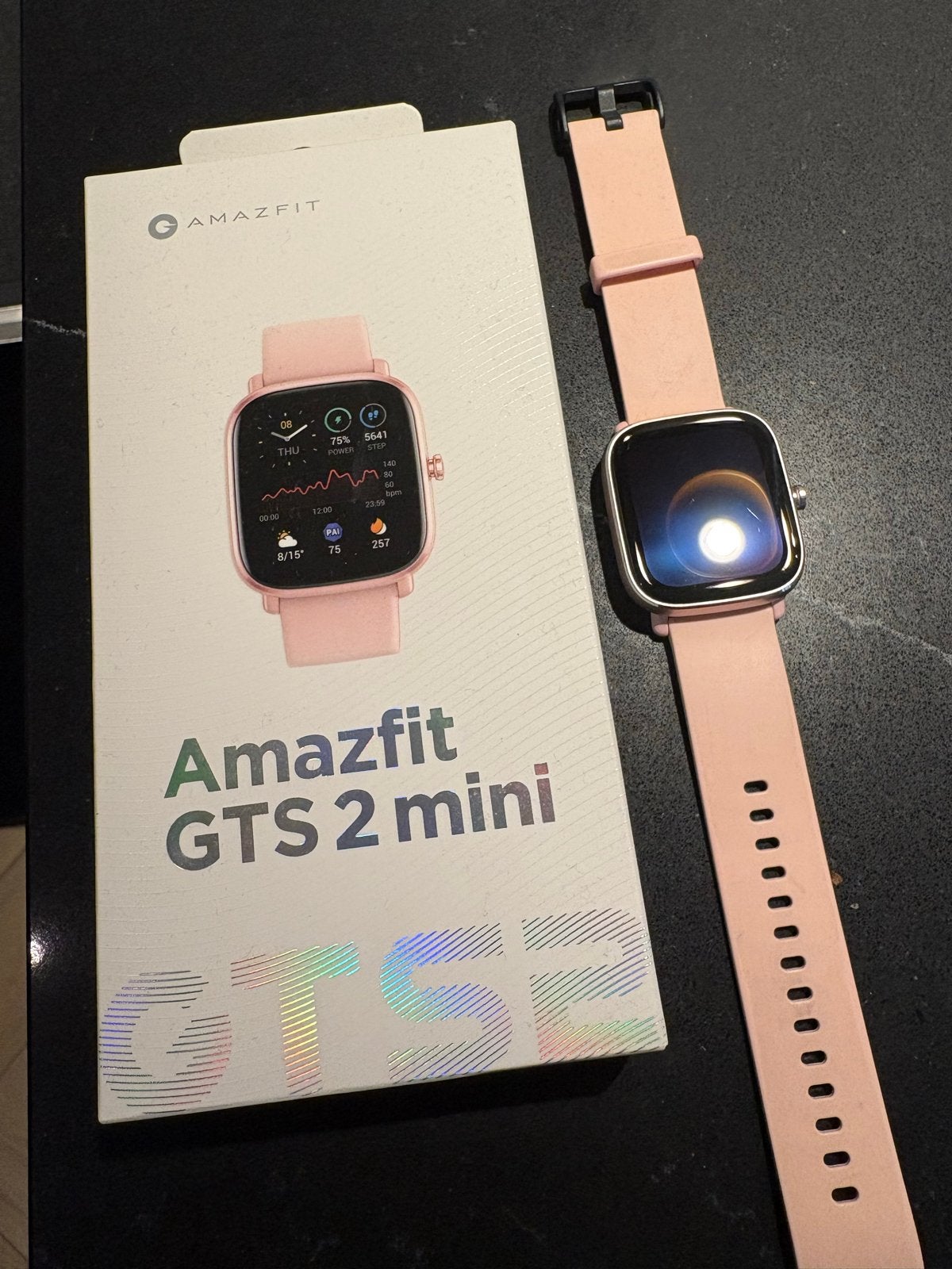 Amazfit GTS 2 Mini Smartwatch - Roze, Hartslag, Ophalen of Verzenden, Zo goed als nieuw, Android