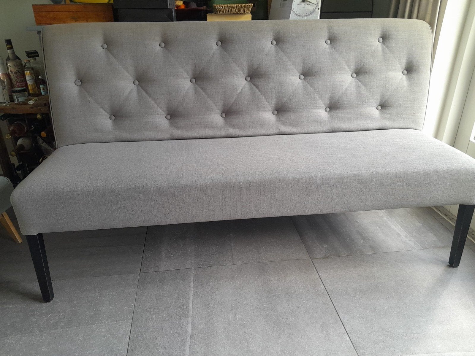 Eetkamerbank 170 cm met 2 bijpassende eetkamerstoelen, Ophalen