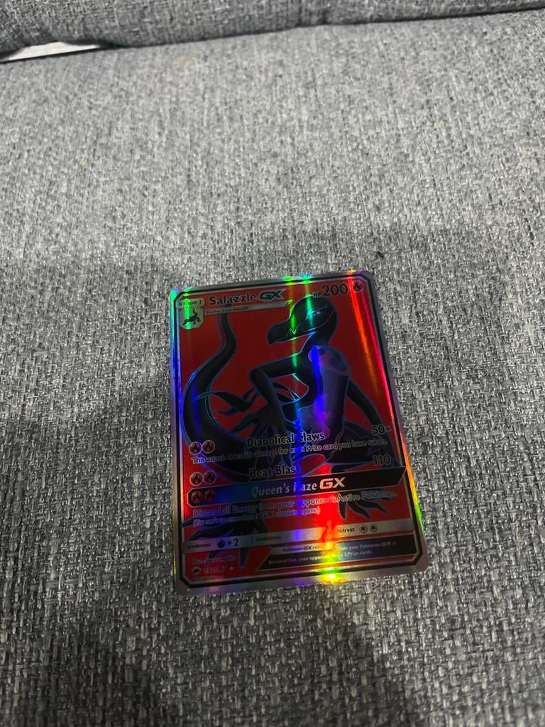 Salazzle GX Pokémon Kaart - Full Art Foil, Ophalen