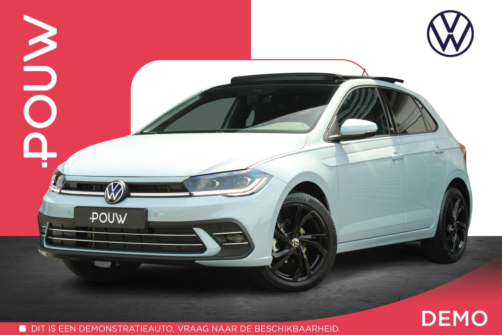 Volkswagen Polo 1.0 TSI 95pk DSG 50 Edition | Panoramadak |, 12 maanden, Stof, 95 pk, Blauw