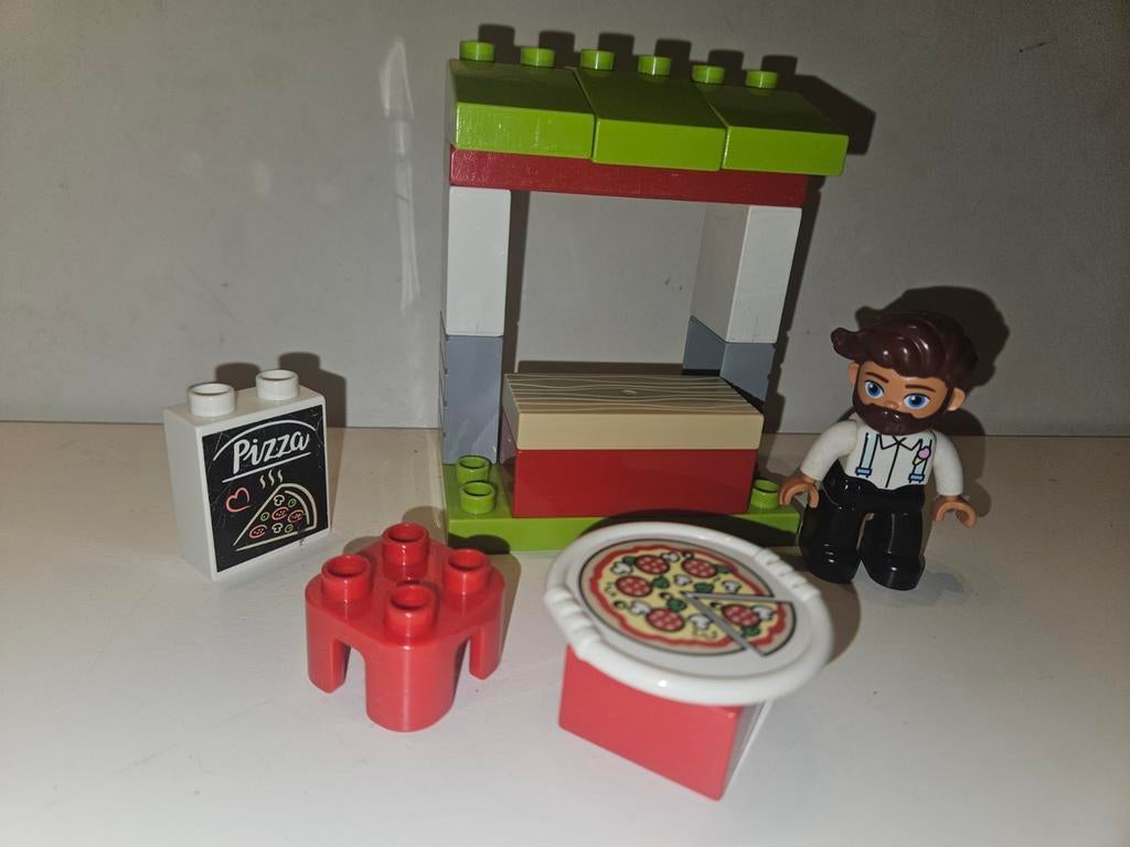Lego Duplo 10927 - Pizza Kraam (bijna compleet), Ophalen of Verzenden, Gebruikt, Overige typen