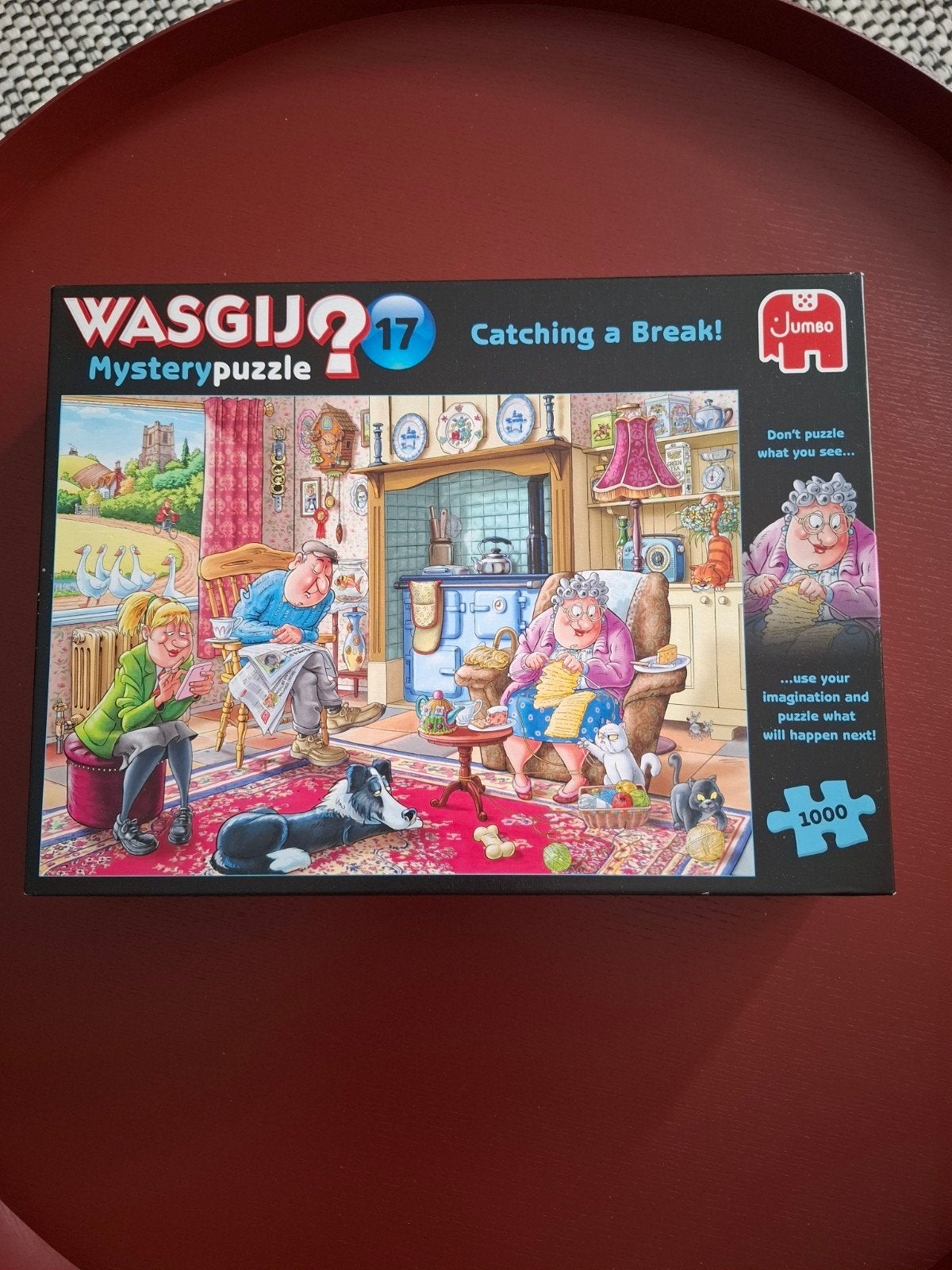 Wasgij Mystery 17: Catching a Break! 1000 stukjes, Ophalen of Verzenden, 500 t/m 1500 stukjes, Zo goed als nieuw, Legpuzzel