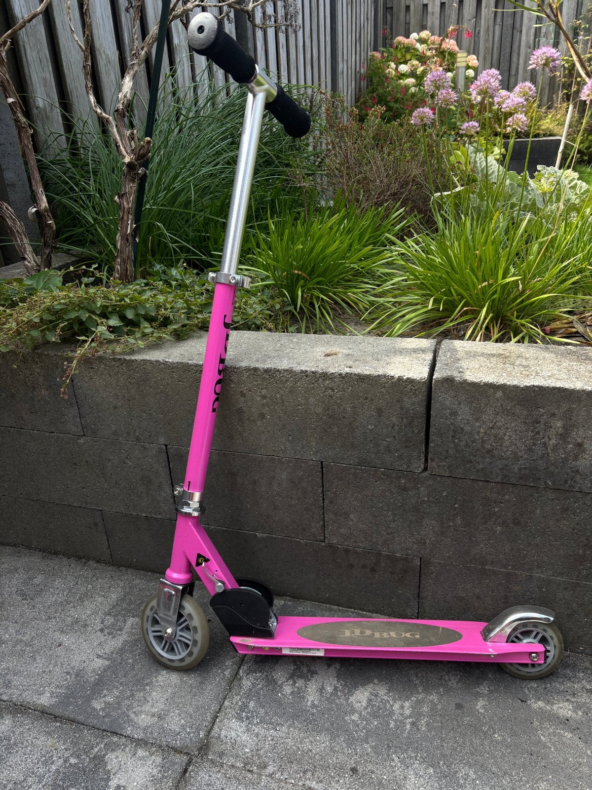 Roze inklapbare step JD Bug, Ophalen, Gebruikt, Gewone step