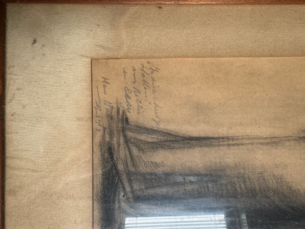 Houtskooltekening  Han van Meegeren, Ophalen, Tekening, Handgemaakt
