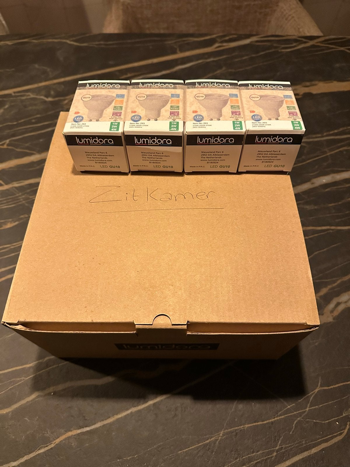 Nieuwe Lumidora Spot 73237 met LED GU10 lampen, Metaal, Overige merken, Zwart, GU10