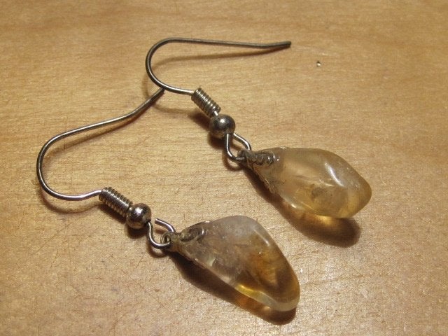 oor. subtiele oorbellen edelsteen CITRIENKWARTS (3), Sieraden, Tassen en Uiterlijk, Oorbellen, Overige materialen, Hangers, Verzenden