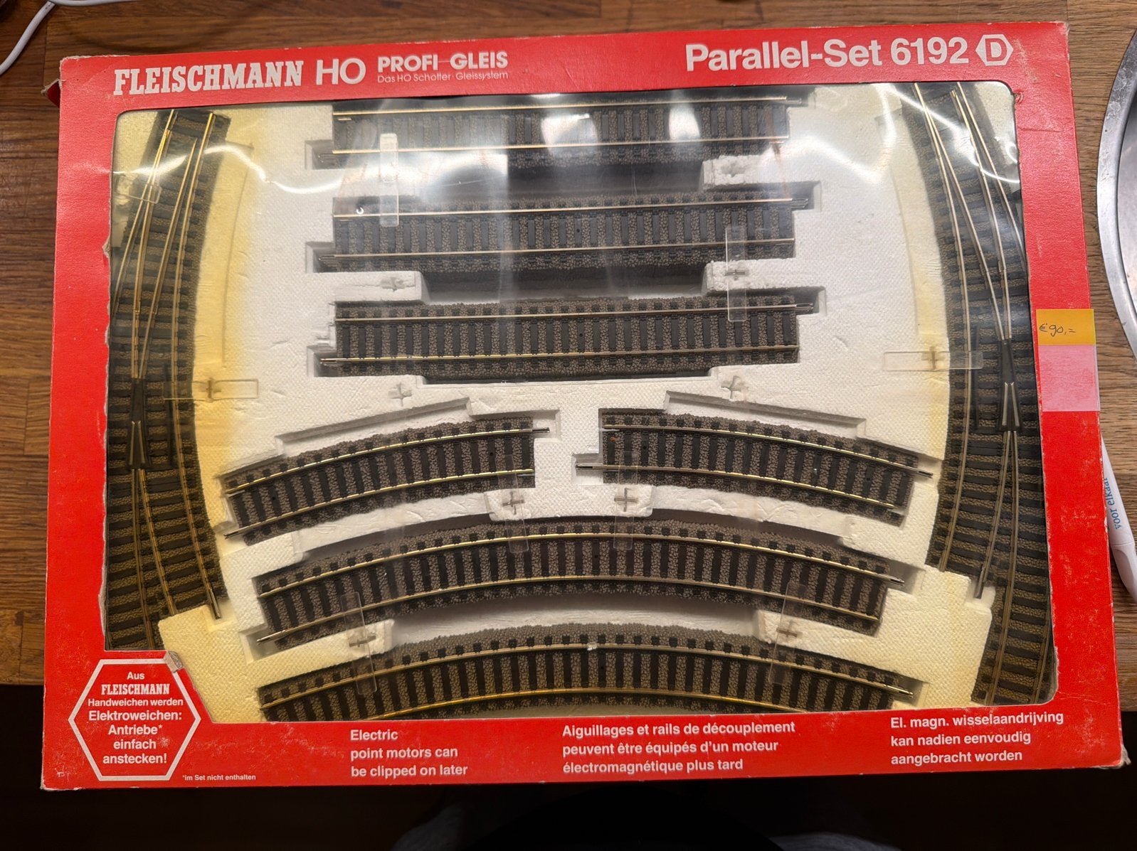2x Fleischmann Parallel-Set 6192 D HO Profi-Gleis Nieuw, Ophalen of Verzenden, Nieuw, Rails, Fleischmann