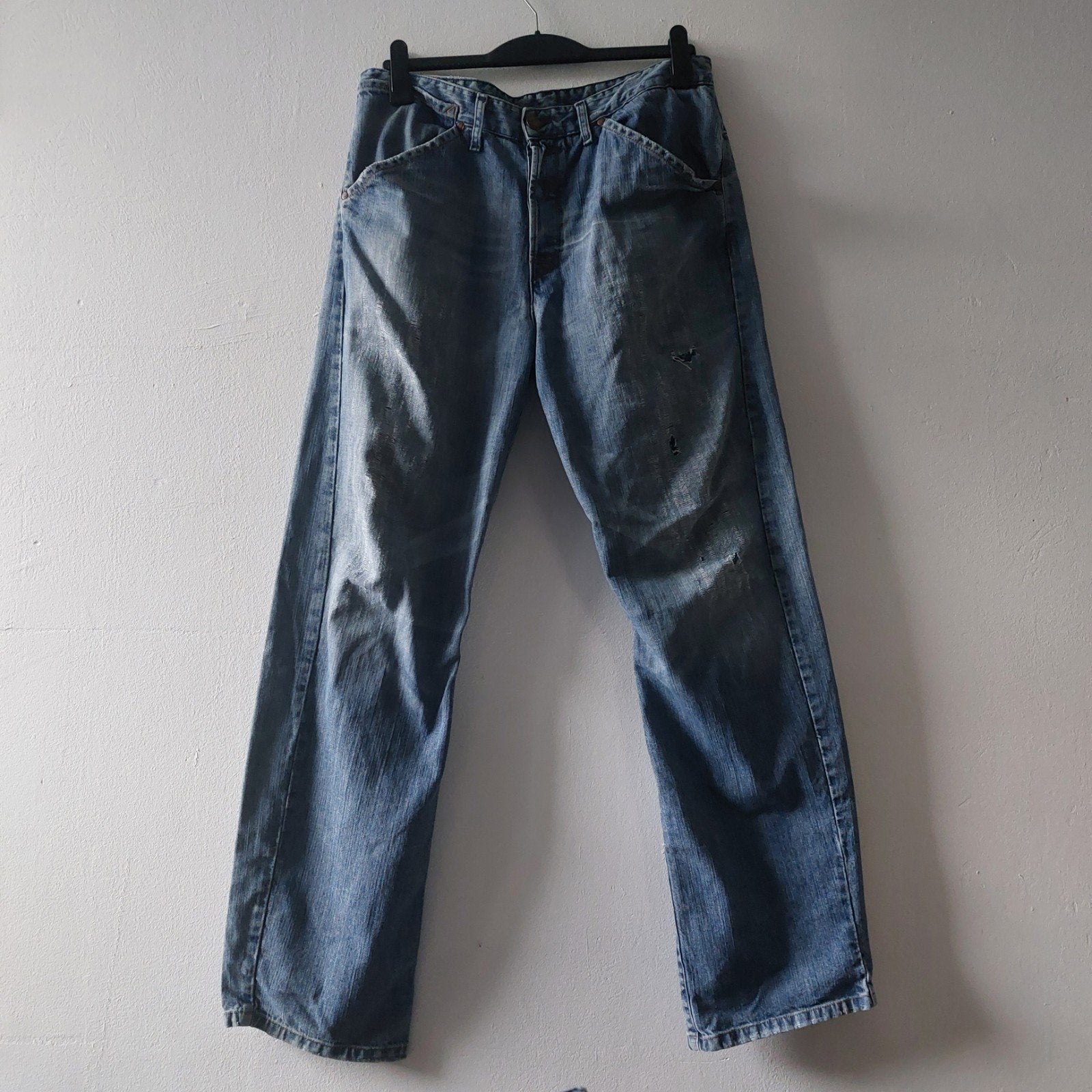 Levis Engineered shredded twisted baggy loose jeans, Kleding | Heren, W36 - W38 (confectie 52/54), Levi's, Blauw, Ophalen of Verzenden