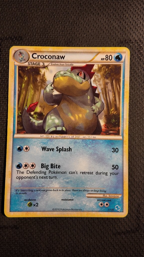 croconaw 17 trainer kit | Pokemon kaart, Ophalen, Zo goed als nieuw, Losse kaart