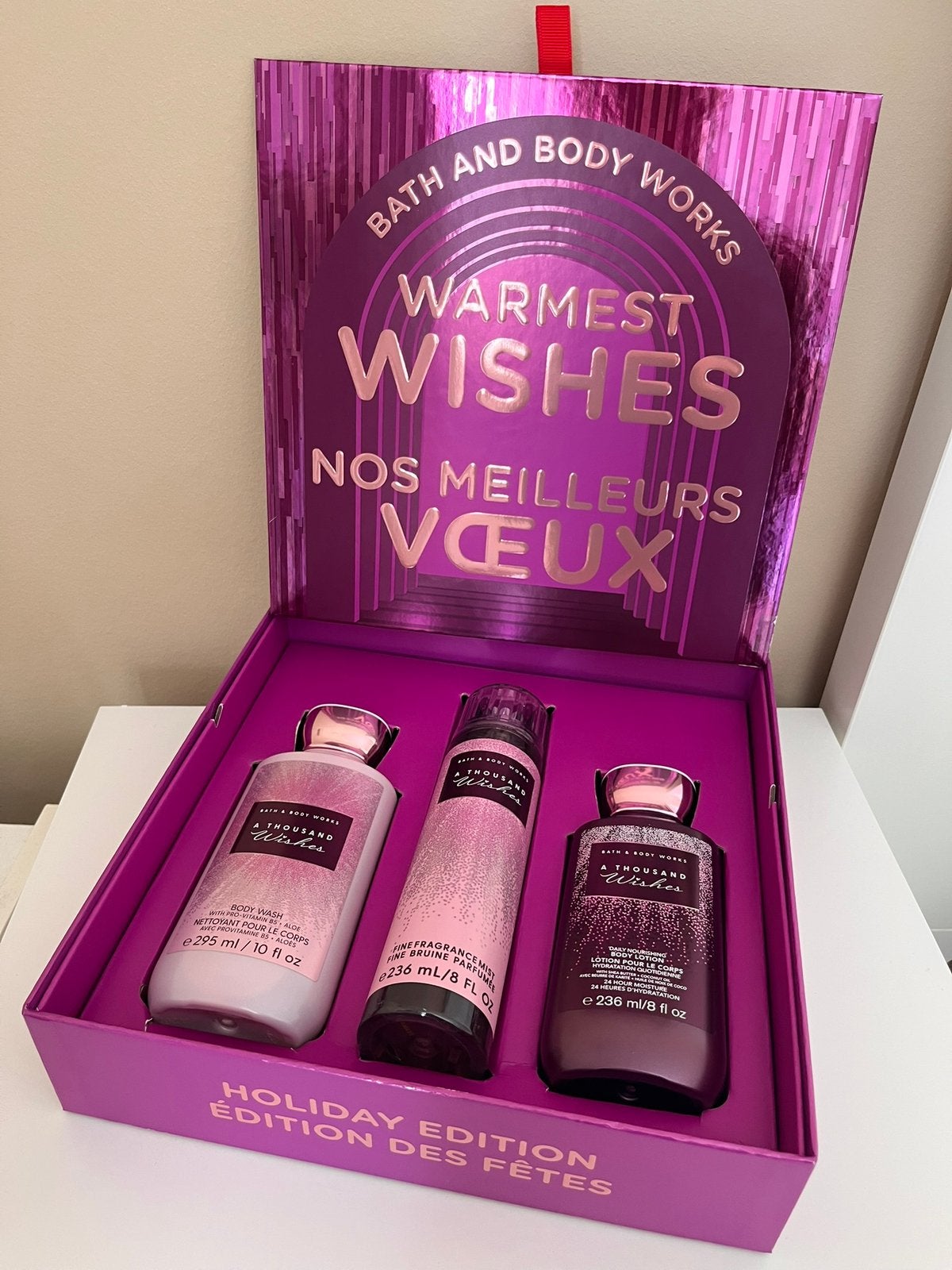 Nieuw! Bath & Body Works a thousand wishes gift set, Ophalen of Verzenden, Nieuw, Bad & Douche