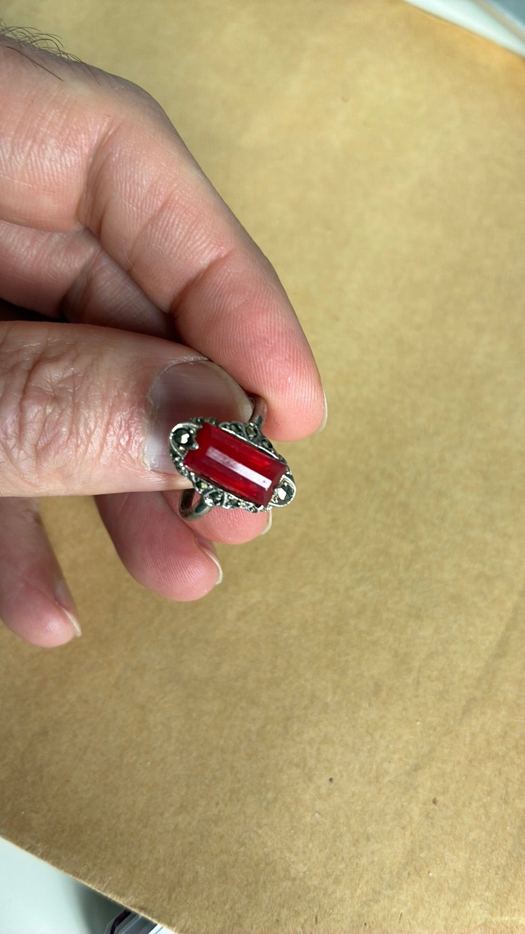 Klassieke zilver ring 18,5 mm 935 keurmerk, 18 tot 19, Gebruikt, Ophalen of Verzenden, Dame