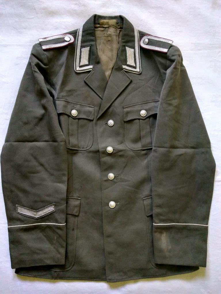 NVA DDR uniform jas MfS BV Unteroffizier Stasi, Ophalen of Verzenden, Landmacht, Duitsland, Kleding of Schoenen