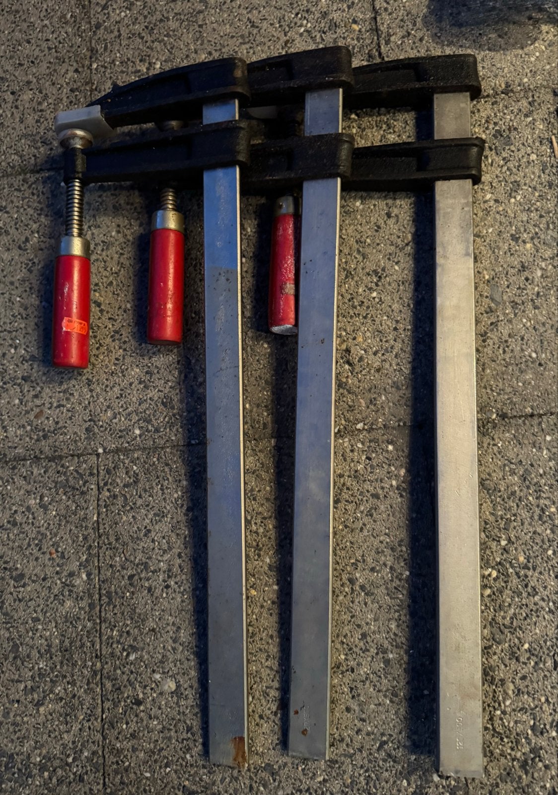 Set van 3 grote lijmklemmen 60x19 cm, Ophalen, Gebruikt, Klem