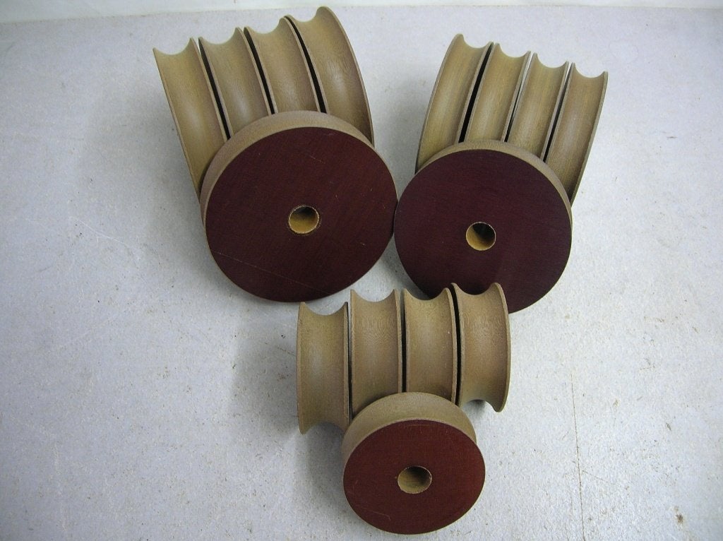 Tufnol Touwschijven, diverse maten, van 25 - 110 mm, Ophalen of Verzenden, Nieuw, Lijn of Blok