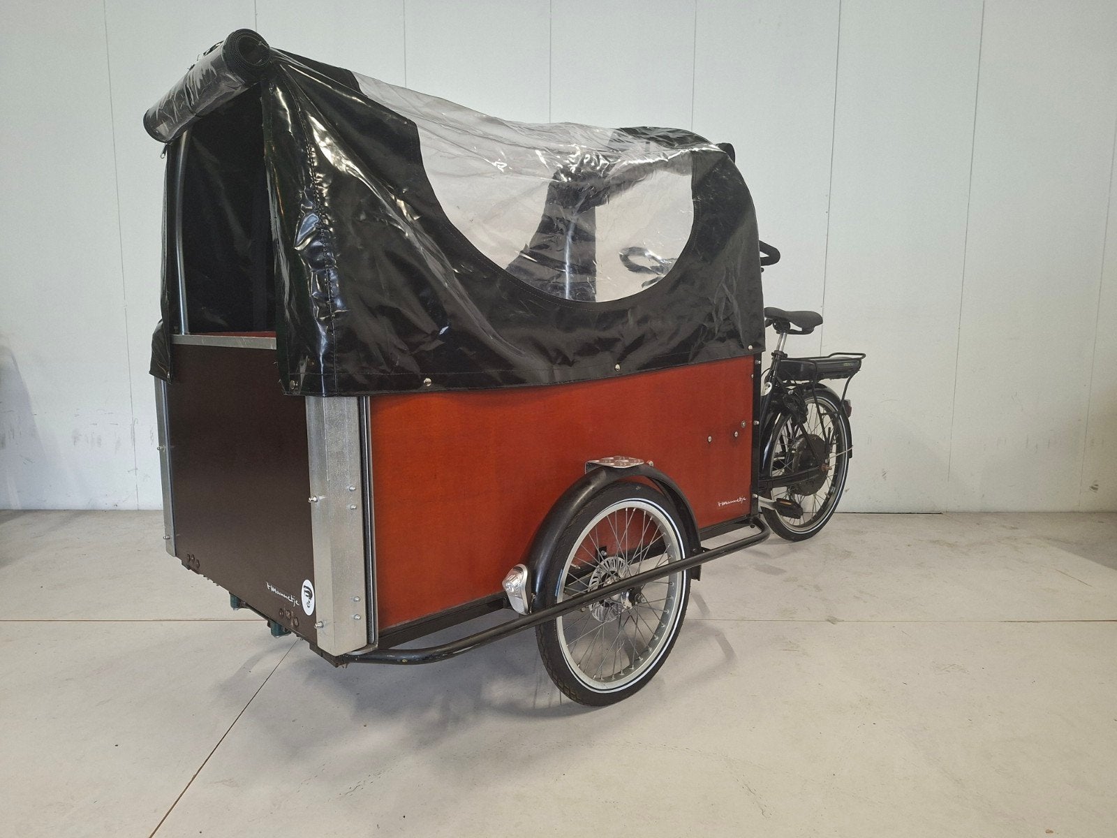 Grote elektrische honden bakfiets voor grote honden, Ebikeonline, Velgrem, Elektrisch, Info@ebikeonline.nl