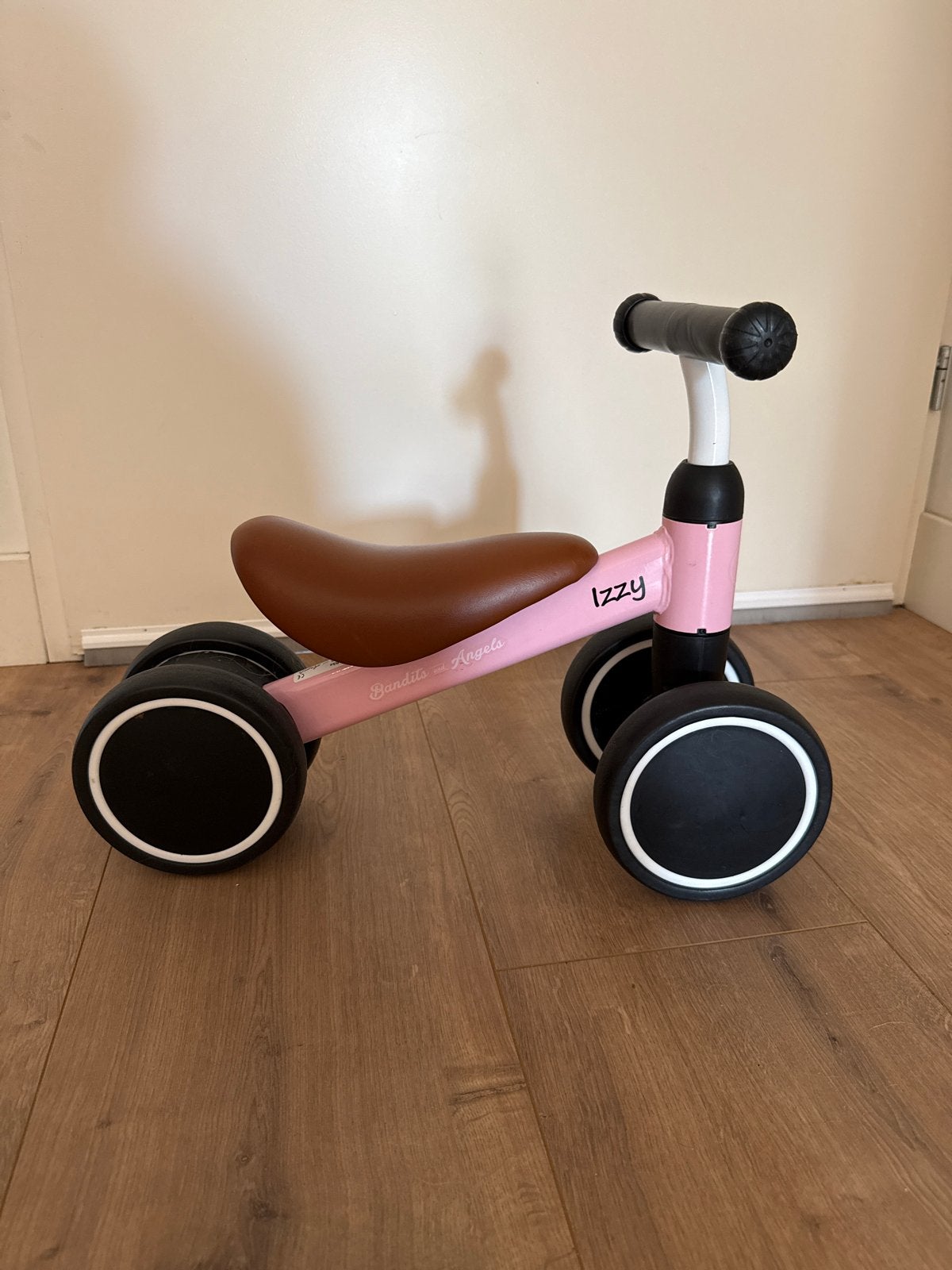 Roze Bandits & Angels loopfietsje, Ophalen, Gebruikt, Loopfiets