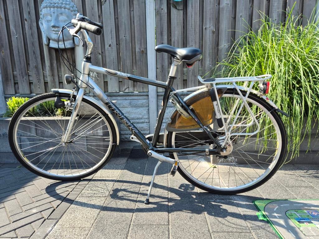 Trek Navigator 200 heren fiets, Fietsen en Brommers, Fietsen | Heren | Herenfietsen, Gebruikt, Versnellingen, Trommelrem, Ophalen