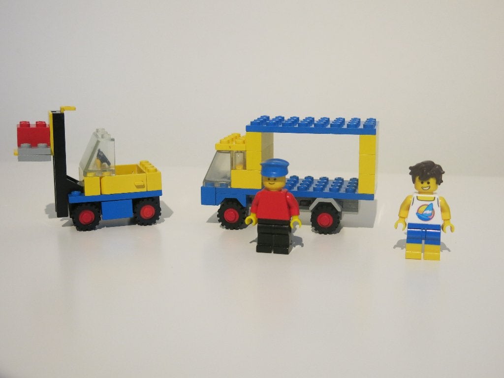 LEGO Classic Town - 674 - Forklift & Truck, Lego, Ophalen of Verzenden, Complete set, Compleet