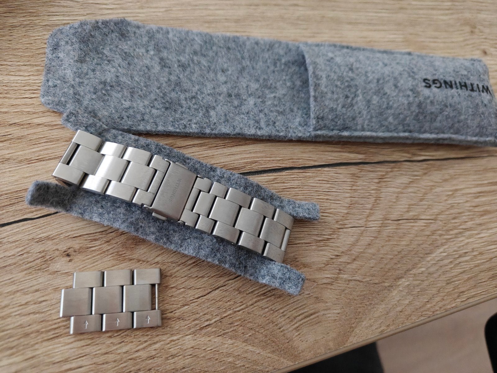 Withings Nova Brilliant RVS Polsband + Band Toolkit, Overige merken, Staal, Staal, Polshorloge
