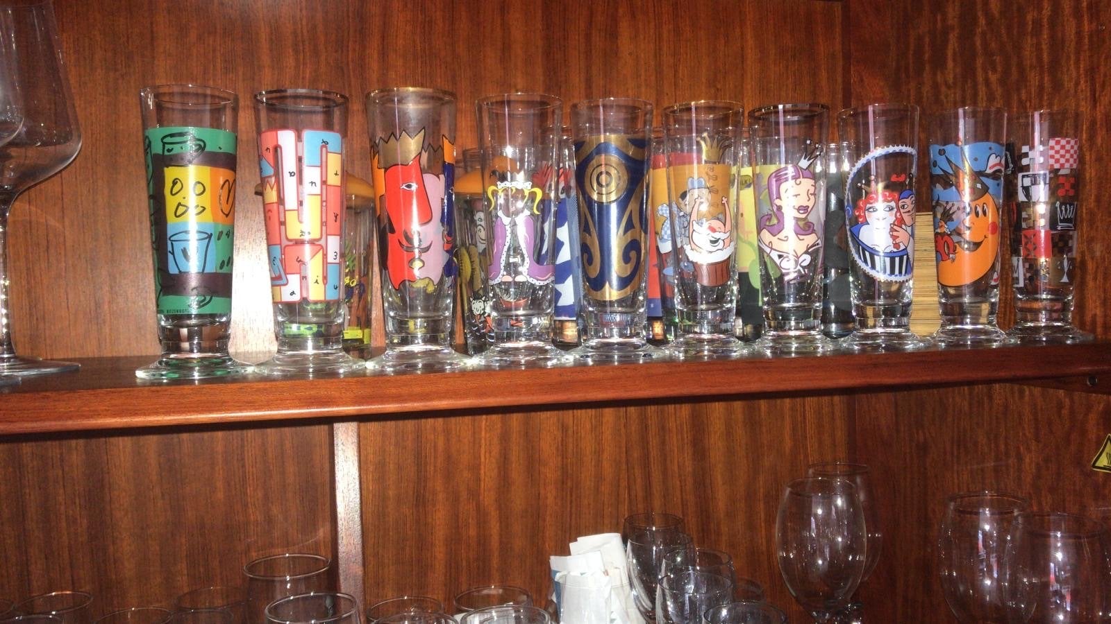 Grote collectie Ritzenhoff, Cola, Melk en kinderglazen, Huis en Inrichting, Keuken | Servies, Ophalen, Glas of Glazen, Gebruikt