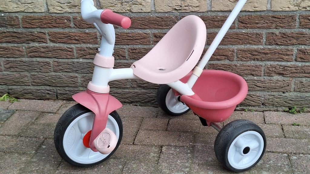 Driewieler Smoby roze, Fietsen en Brommers, Fietsen | Driewielers, Ophalen