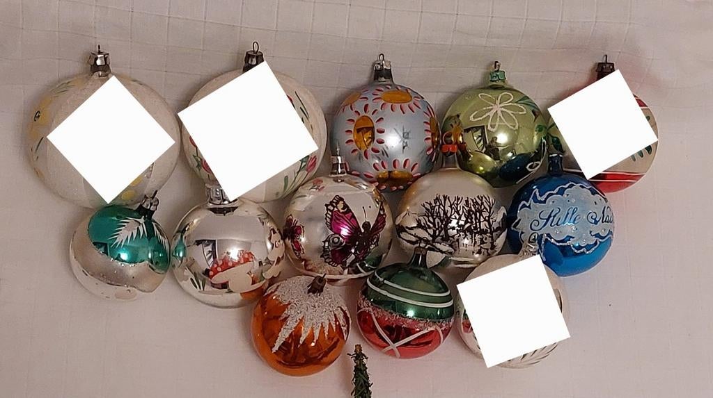 Oude Antieke kerstballen €5, Diversen, Kerst, Verzenden