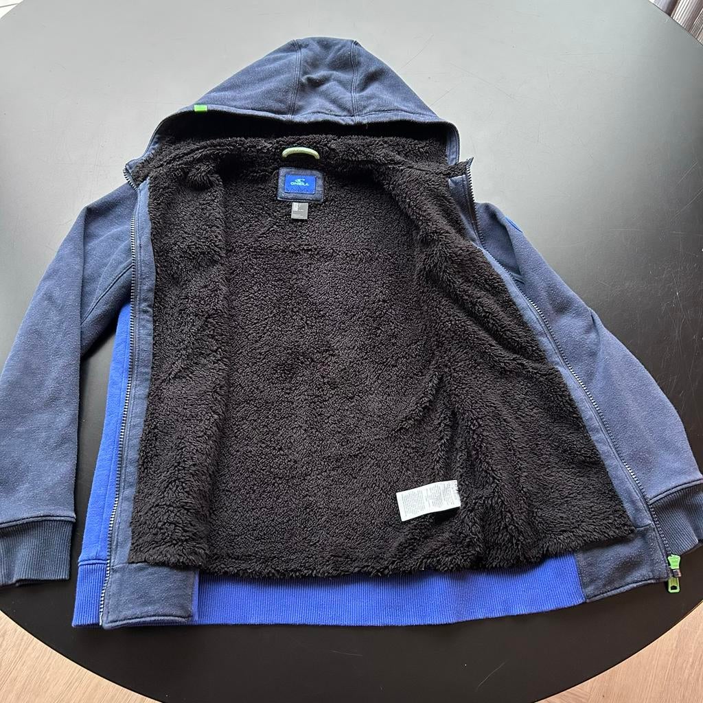 O'Neill Superfleece jas vest tussenjas blauw maat 152 hoodie, Ophalen of Verzenden, Zo goed als nieuw, Jongen of Meisje, Jas