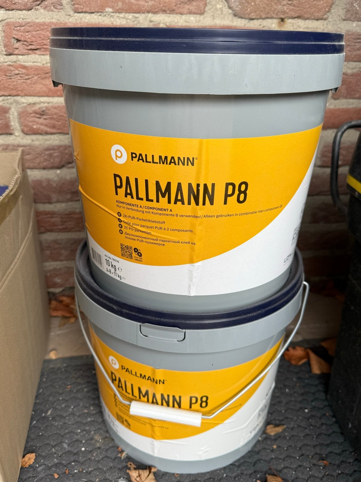 Pallmann P8 Parketlijm met Mengmiddel en Verharder (2x), Overige materialen, 30 cm of meer, 50 tot 150 cm, Nieuw